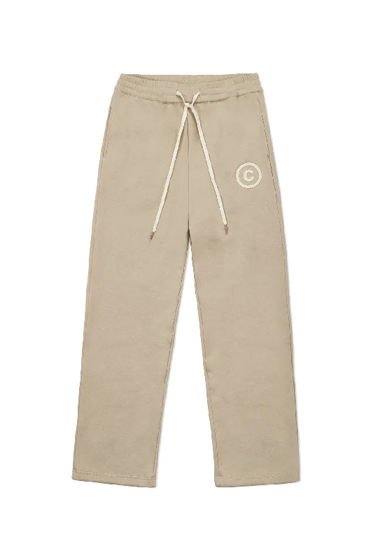 LOUNGE PANTS IN TAN Trendy Tapered Pants