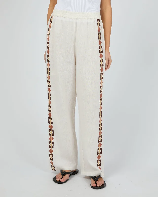 Los Cabos Pant Vintage White Formal Wide-Leg Pants