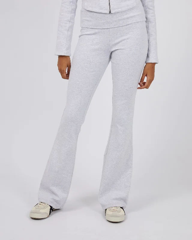 Elina Flare Pant Snow Marle Casual Plaid Pants