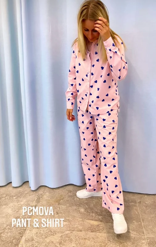 Pieces Mova - Wide pants Elegant Palazzo Trousers