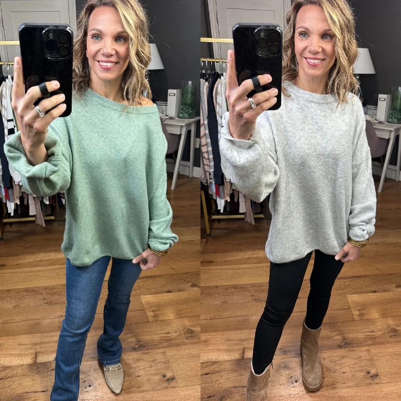 A Different View Oversized Sweater - Multiple Options Striped Floral Plaid