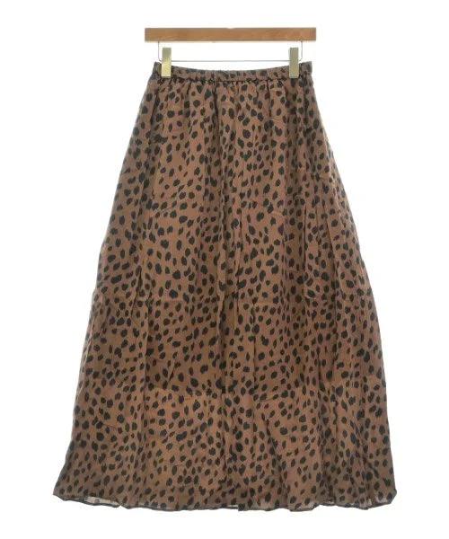 Rouge vif Long/Maxi length skirts pleated skirt texture