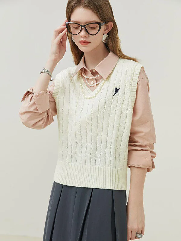 Old Money Sweater Vest Casual Formal Business